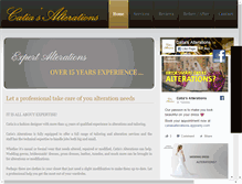 Tablet Screenshot of catiasalterations.com